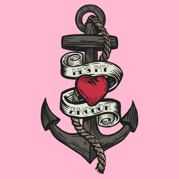 He's My Anchor Kids Hoodie
