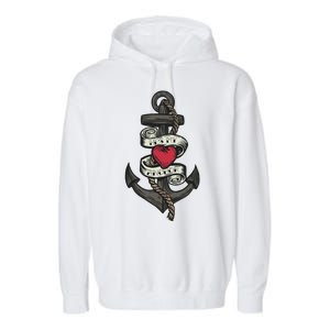 He's My Anchor Garment-Dyed Fleece Hoodie