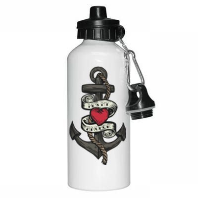 He's My Anchor Aluminum Water Bottle