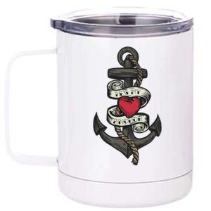 He's My Anchor 12 oz Stainless Steel Tumbler Cup