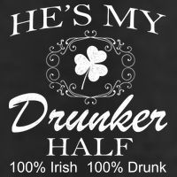 He's My Drunker Half Funny St. Patrick's Day 15oz Campfire Ceramic Mug