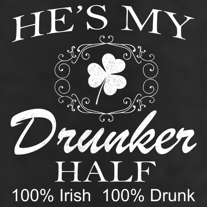 He's My Drunker Half Funny St. Patrick's Day 15oz Campfire Ceramic Mug