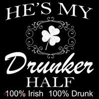 He's My Drunker Half Funny St. Patrick's Day 16 in Basic Backpack
