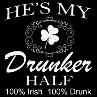 He's My Drunker Half Funny St. Patrick's Day Wool Snapback Cap