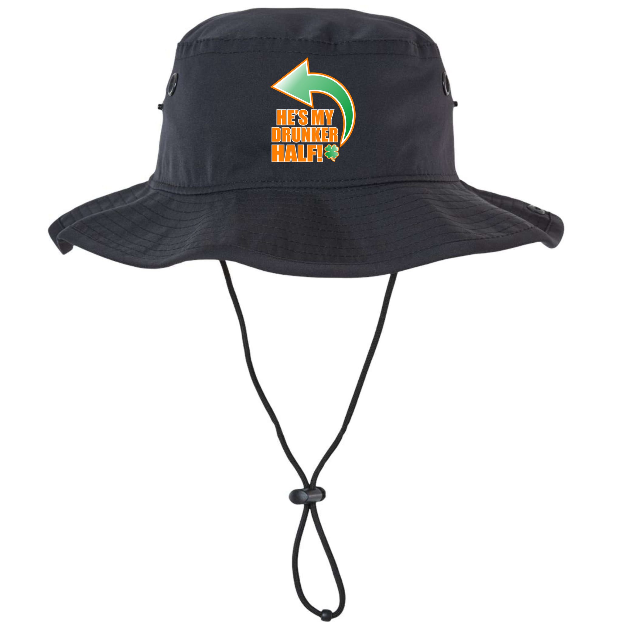 He's My Drunker Half Funny St. Patrick's Day Drinking Bucket Hat