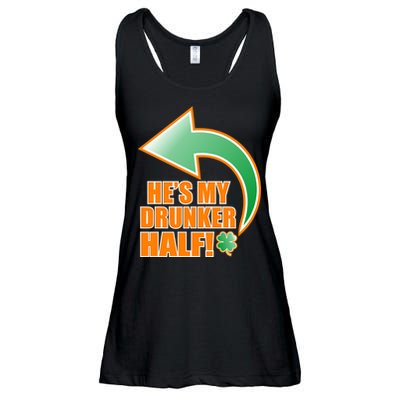 He's My Drunker Half Funny St. Patrick's Day Drinking Ladies Essential Flowy Tank