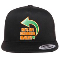 He's My Drunker Half Funny St. Patrick's Day Drinking Flatbill Hat