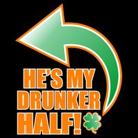 He's My Drunker Half Funny St. Patrick's Day Drinking Flatbill Hat
