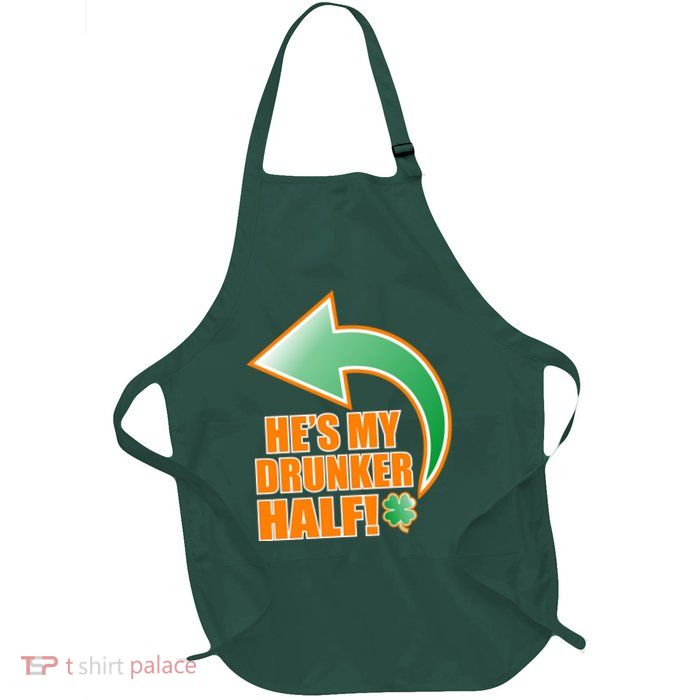 He's My Drunker Half Funny St. Patrick's Day Drinking Apron