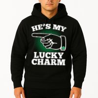 He's My Lucky Charm St Patrick's Day Matching Couples Hoodie