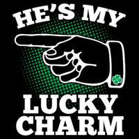 He's My Lucky Charm St Patrick's Day Matching Couples Hoodie