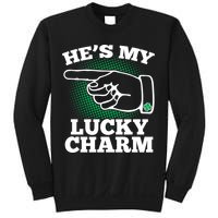 He's My Lucky Charm St Patrick's Day Matching Couples Sweatshirt