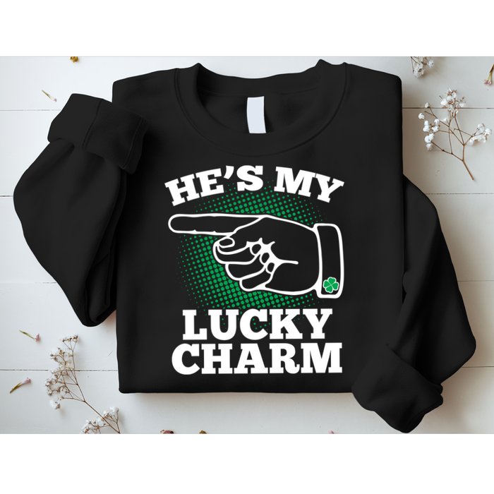 He's My Lucky Charm St Patrick's Day Matching Couples Sweatshirt