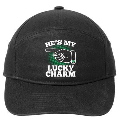 He's My Lucky Charm St Patrick's Day Matching Couples 7-Panel Snapback Hat