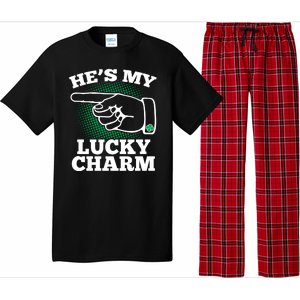 He's My Lucky Charm St Patrick's Day Matching Couples Pajama Set