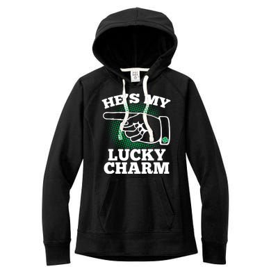 He's My Lucky Charm St Patrick's Day Matching Couples Women's Fleece Hoodie