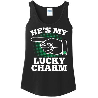 He's My Lucky Charm St Patrick's Day Matching Couples Ladies Essential Tank