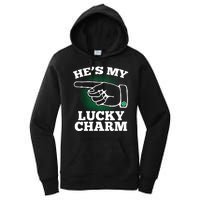 He's My Lucky Charm St Patrick's Day Matching Couples Women's Pullover Hoodie