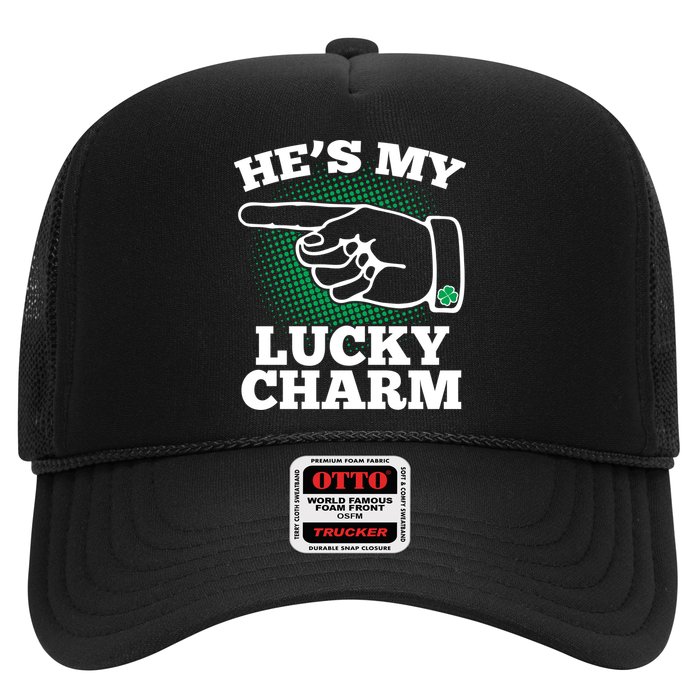 He's My Lucky Charm St Patrick's Day Matching Couples Trucker Hat