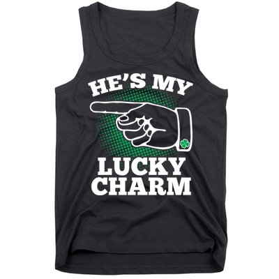 He's My Lucky Charm St Patrick's Day Matching Couples Tank Top