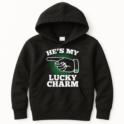 He's My Lucky Charm St Patrick's Day Matching Couples Kids Hoodie