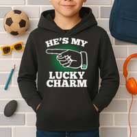 He's My Lucky Charm St Patrick's Day Matching Couples Kids Hoodie