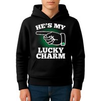 He's My Lucky Charm St Patrick's Day Matching Couples Kids Hoodie