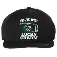 He's My Lucky Charm St Patrick's Day Matching Couples Wool Snapback Cap