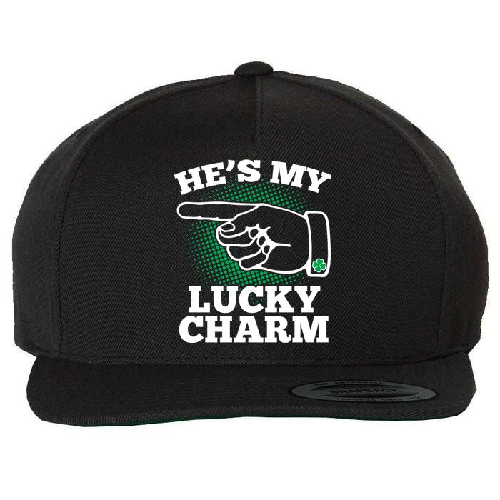 He's My Lucky Charm St Patrick's Day Matching Couples Wool Snapback Cap