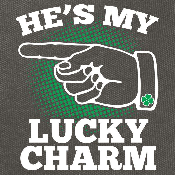 He's My Lucky Charm St Patrick's Day Matching Couples Cotton Canvas Backpack