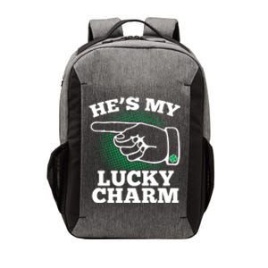 He's My Lucky Charm St Patrick's Day Matching Couples Vector Backpack