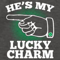 He's My Lucky Charm St Patrick's Day Matching Couples Vector Backpack
