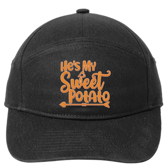 He's My Sweet Potato 7-Panel Snapback Hat