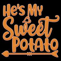 He's My Sweet Potato 7-Panel Snapback Hat