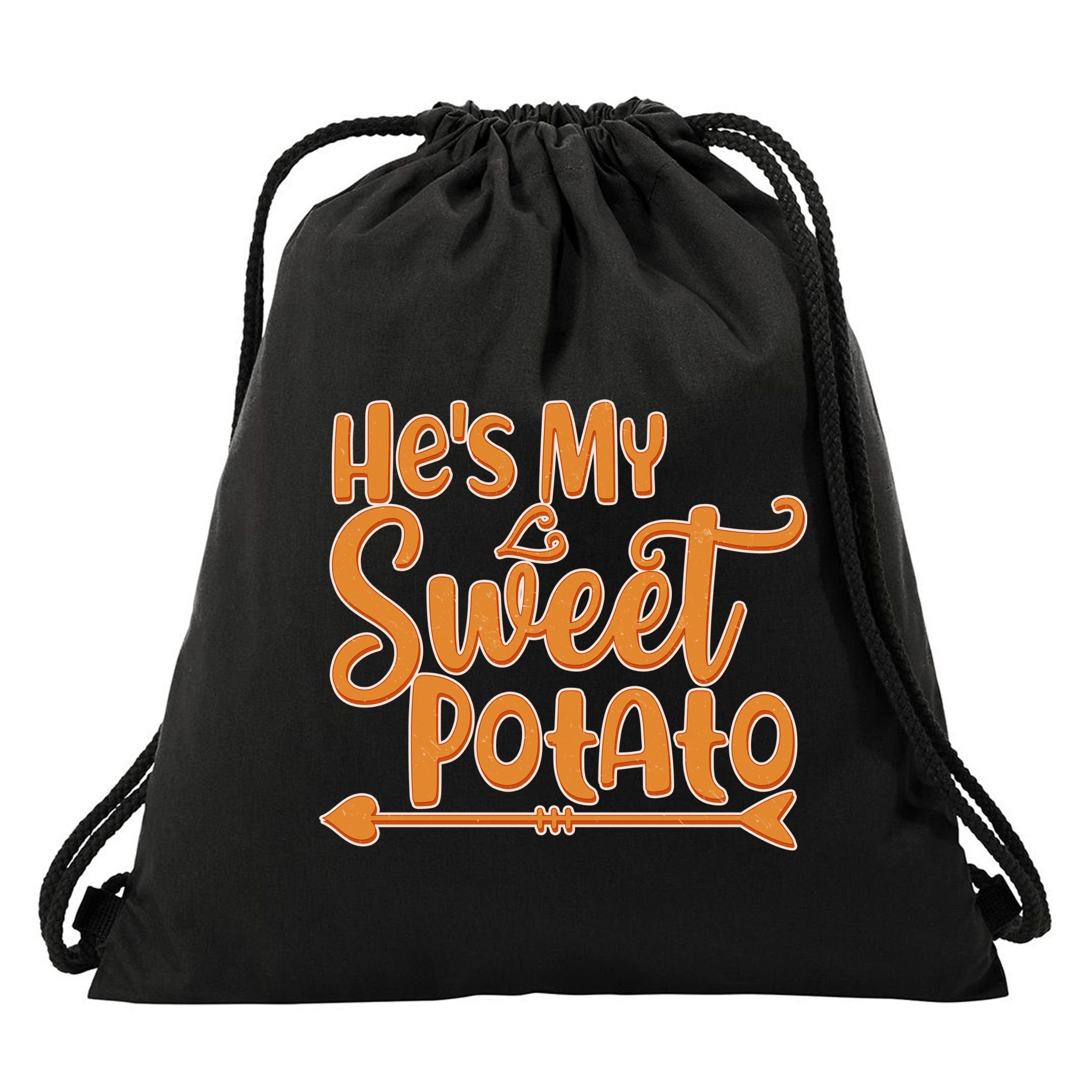 He's My Sweet Potato Drawstring Bag