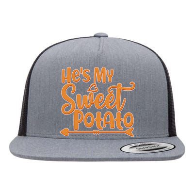 He's My Sweet Potato Flat Bill Trucker Hat