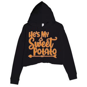 He's My Sweet Potato Crop Fleece Hoodie