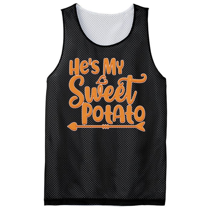 He's My Sweet Potato Mesh Reversible Basketball Jersey Tank