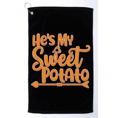 He's My Sweet Potato Golf Towel