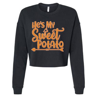He's My Sweet Potato Cropped Pullover Crew