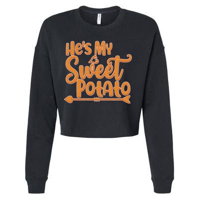 He's My Sweet Potato Cropped Pullover Crew