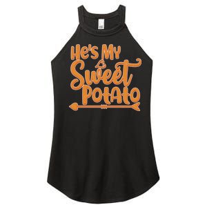 He's My Sweet Potato Women's Perfect Tri Rocker Tank