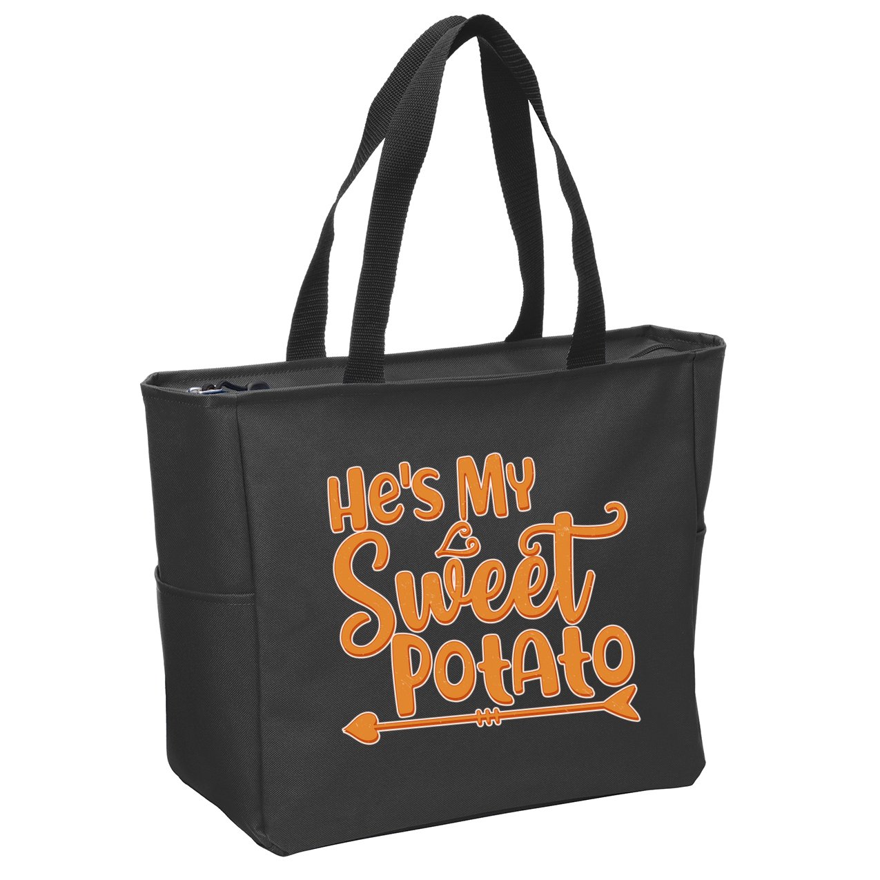 He's My Sweet Potato Zip Tote Bag