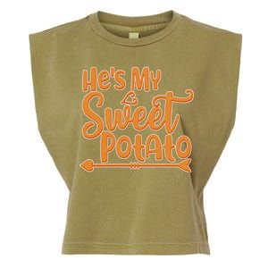 He's My Sweet Potato Garment-Dyed Women's Muscle Tee