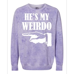 He's My Weirdo Colorblast Crewneck Sweatshirt