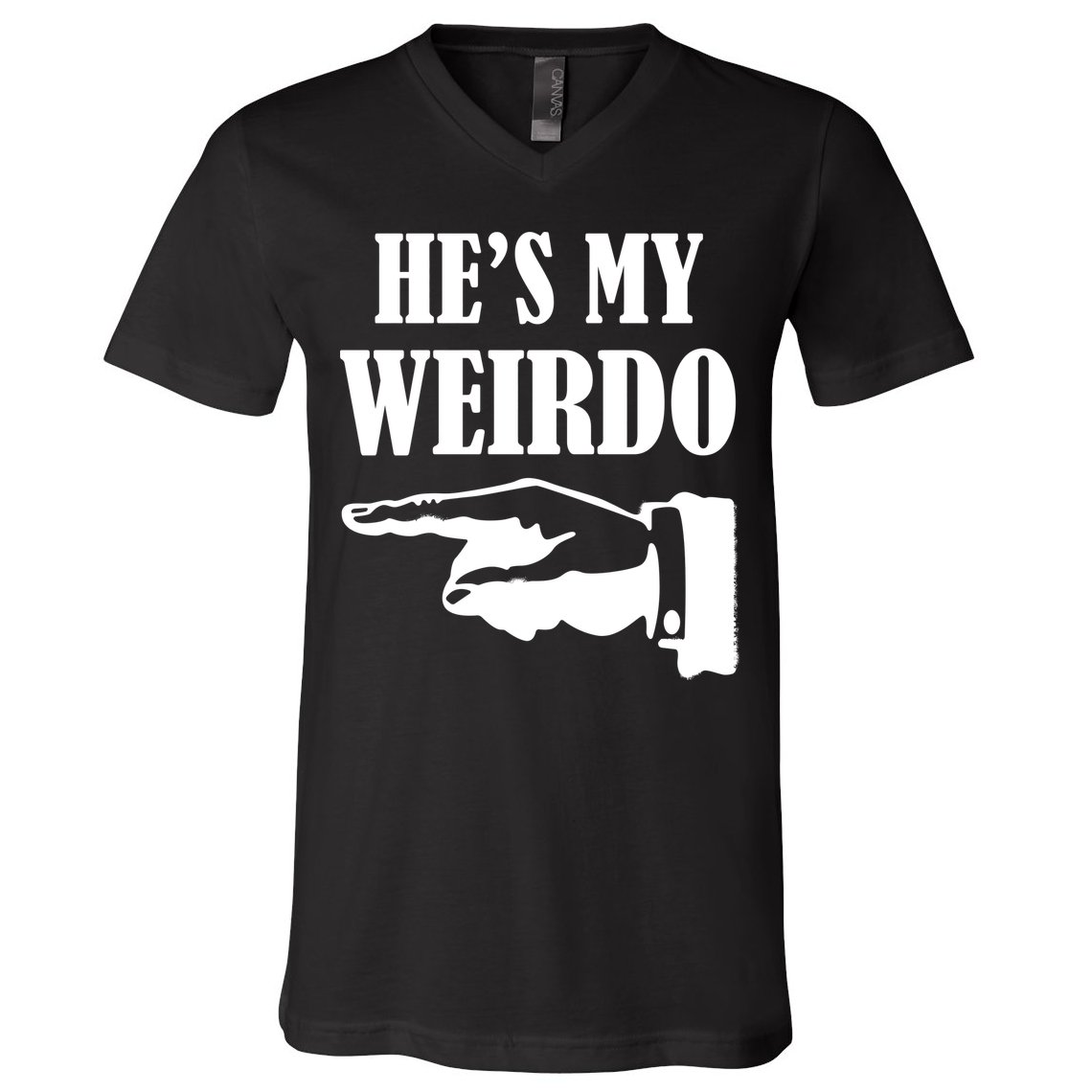 He's My Weirdo V-Neck T-Shirt
