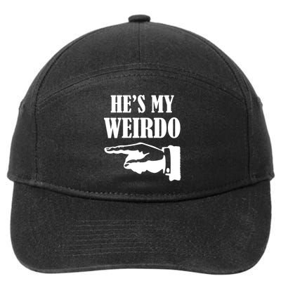 He's My Weirdo 7-Panel Snapback Hat