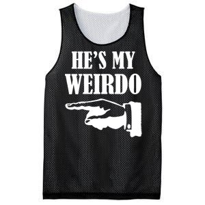 He's My Weirdo Mesh Reversible Basketball Jersey Tank