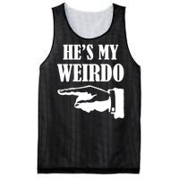 He's My Weirdo Mesh Reversible Basketball Jersey Tank