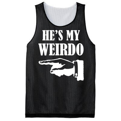 He's My Weirdo Mesh Reversible Basketball Jersey Tank